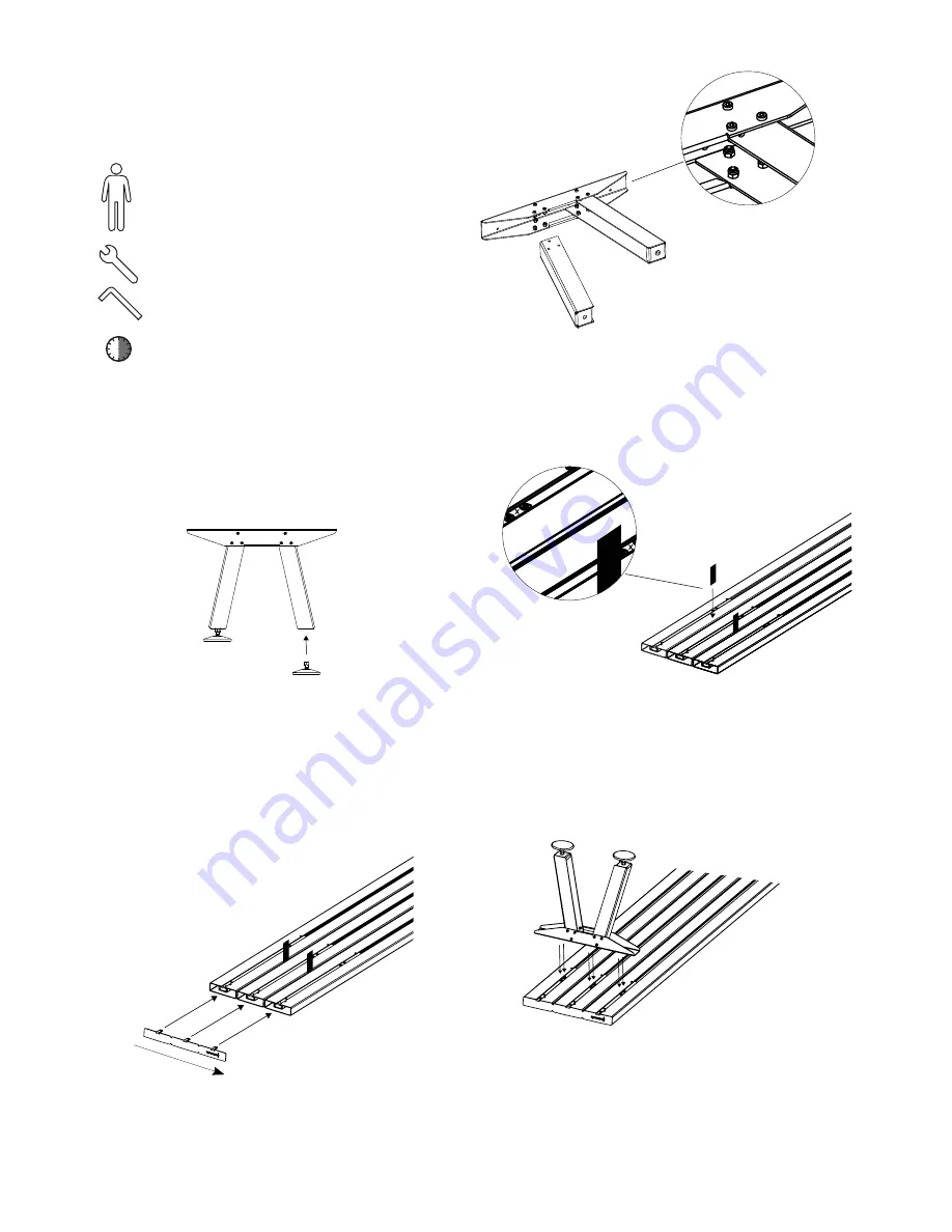 Extremis MARINA BENCH Assembly Instructions Manual Download Page 20