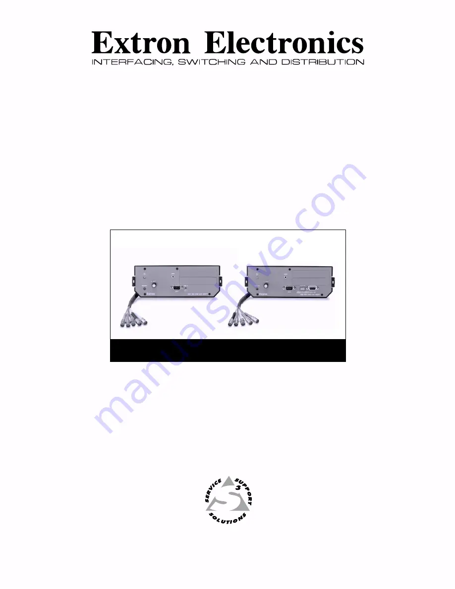 Extron electronics Computer-Video Interface RGB 508 AKM Скачать руководство пользователя страница 1