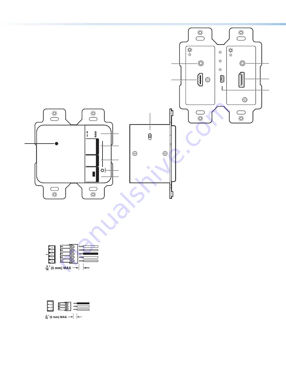 Extron electronics DTP T DWP 4K D Series Setup Manual Download Page 2