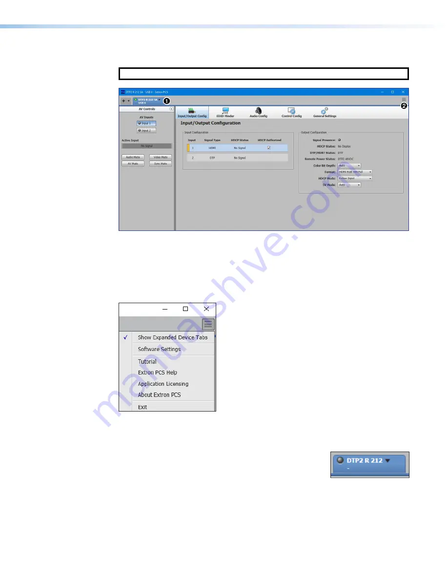 Extron electronics DTP2 R 212 Series Скачать руководство пользователя страница 36