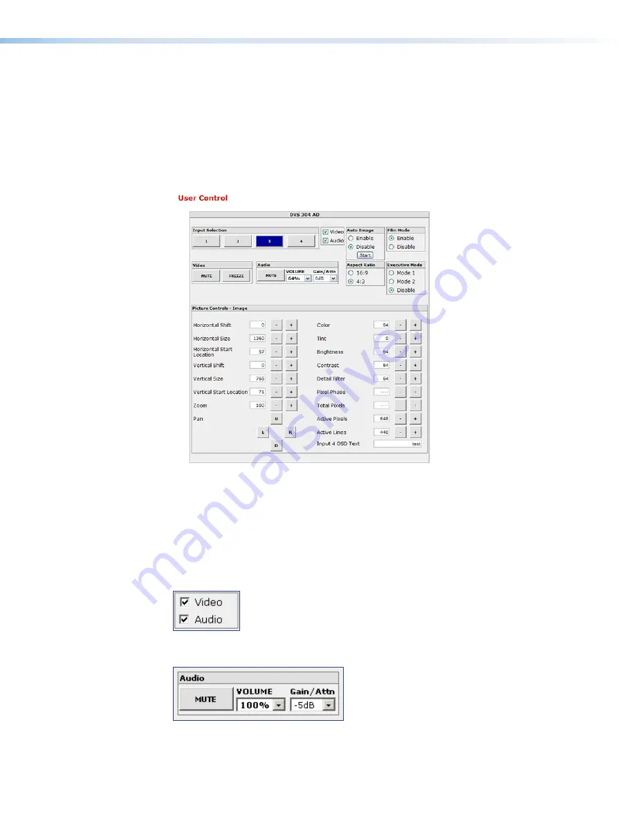 Extron electronics DVS 304 Series Скачать руководство пользователя страница 79