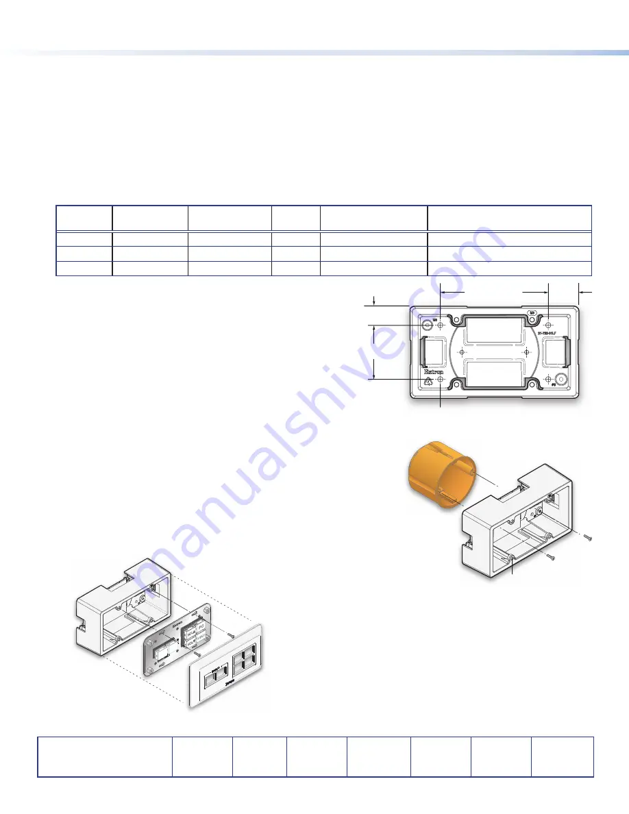 Extron electronics EWB 212 Installation Manual Download Page 2