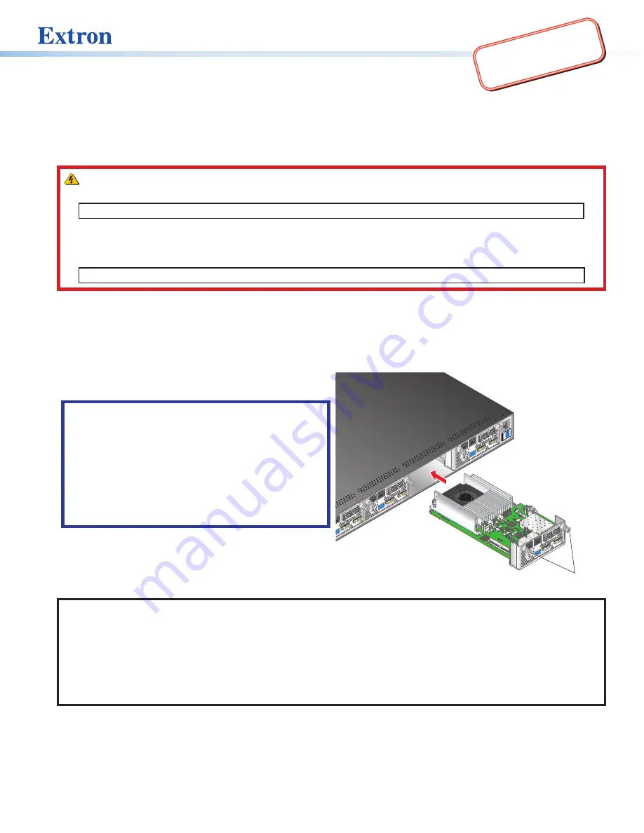 Extron electronics FOX3 T 301 Скачать руководство пользователя страница 1