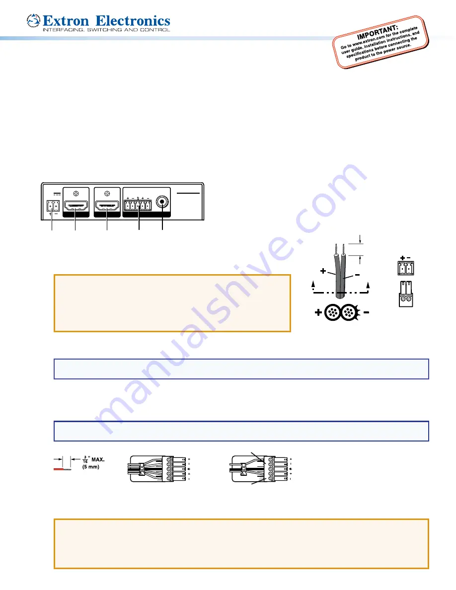 Extron electronics HAI 100 4K Скачать руководство пользователя страница 1