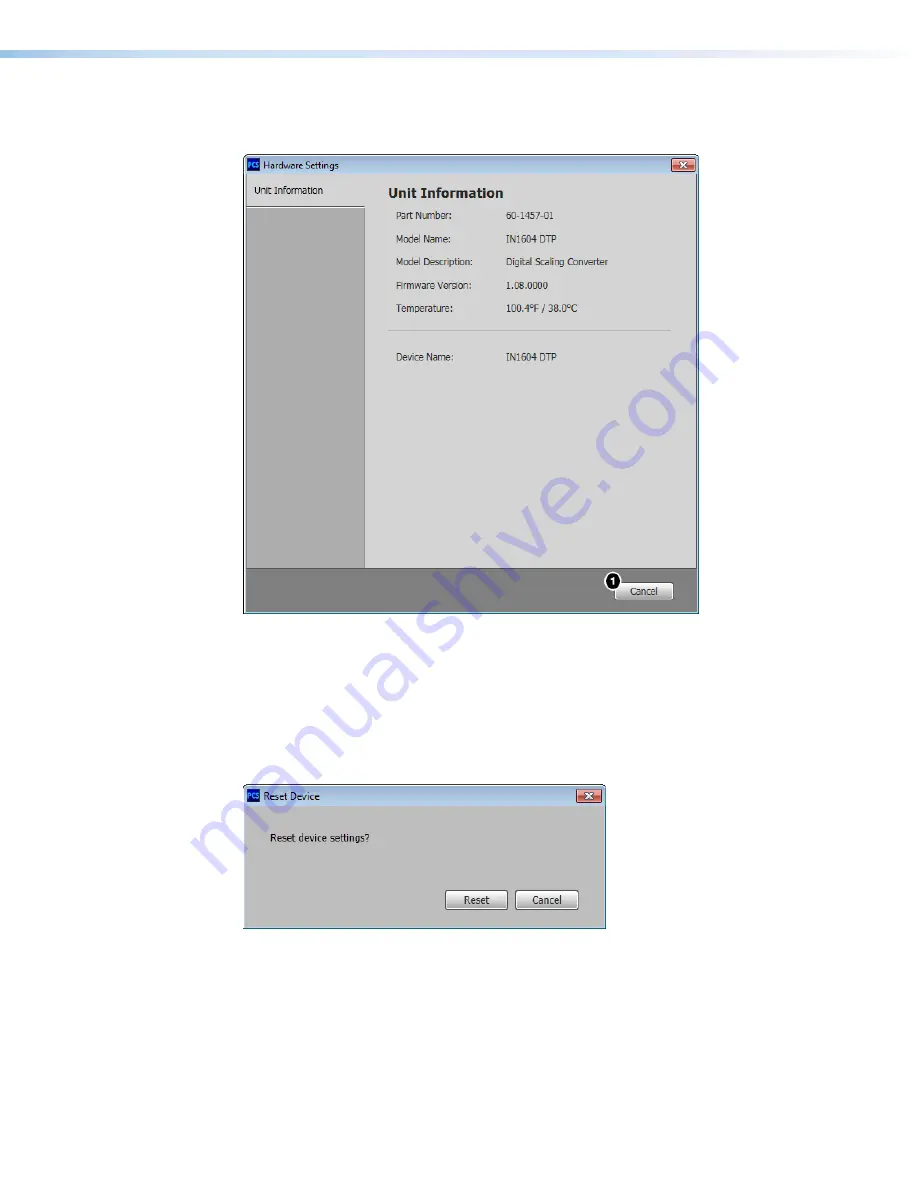 Extron electronics IN1604 DT User Manual Download Page 62