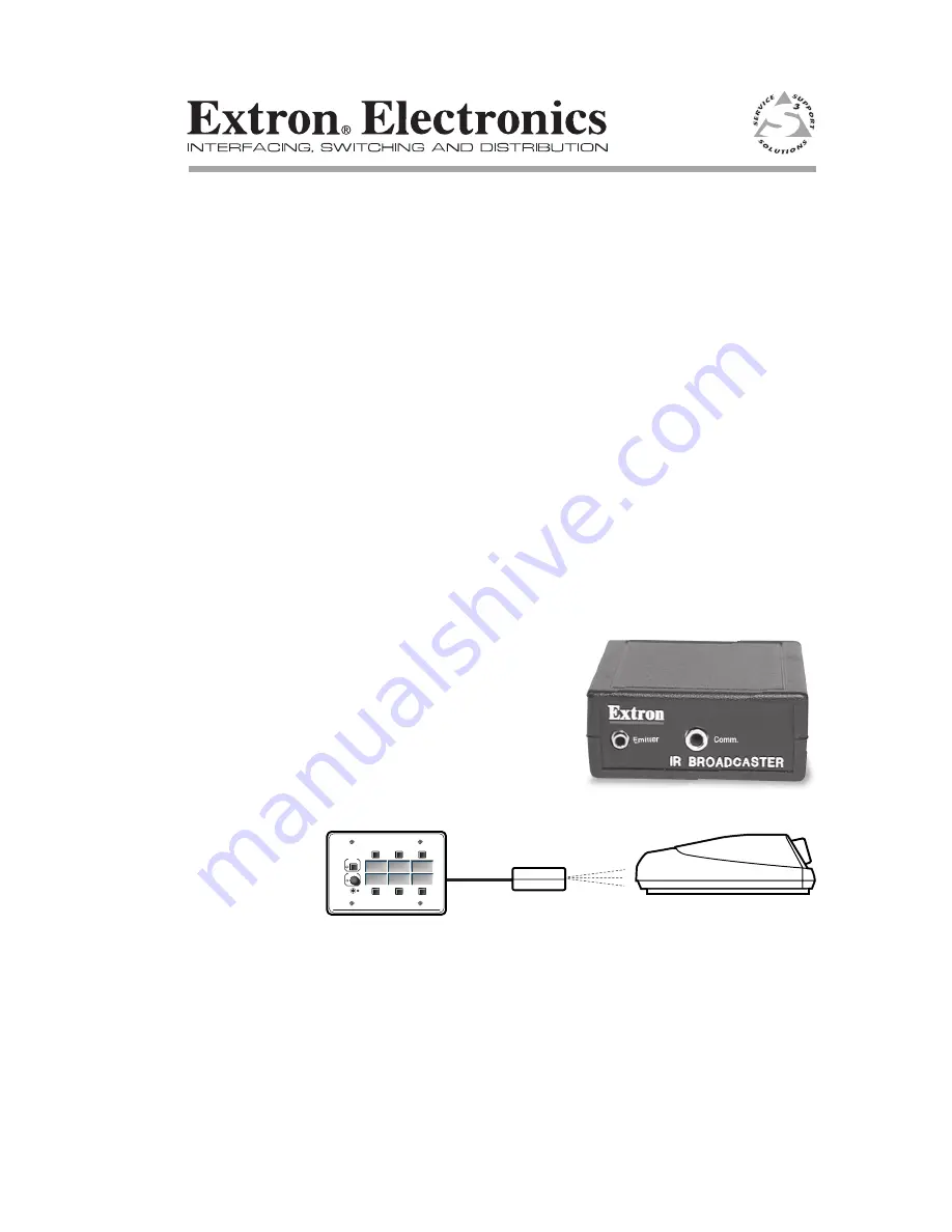 Extron electronics IR Broadcaster Скачать руководство пользователя страница 1