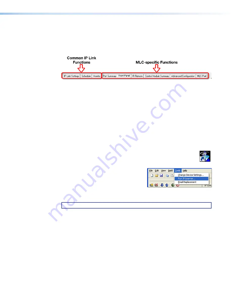 Extron electronics MLC 104 IP Plus Series User Manual Download Page 54