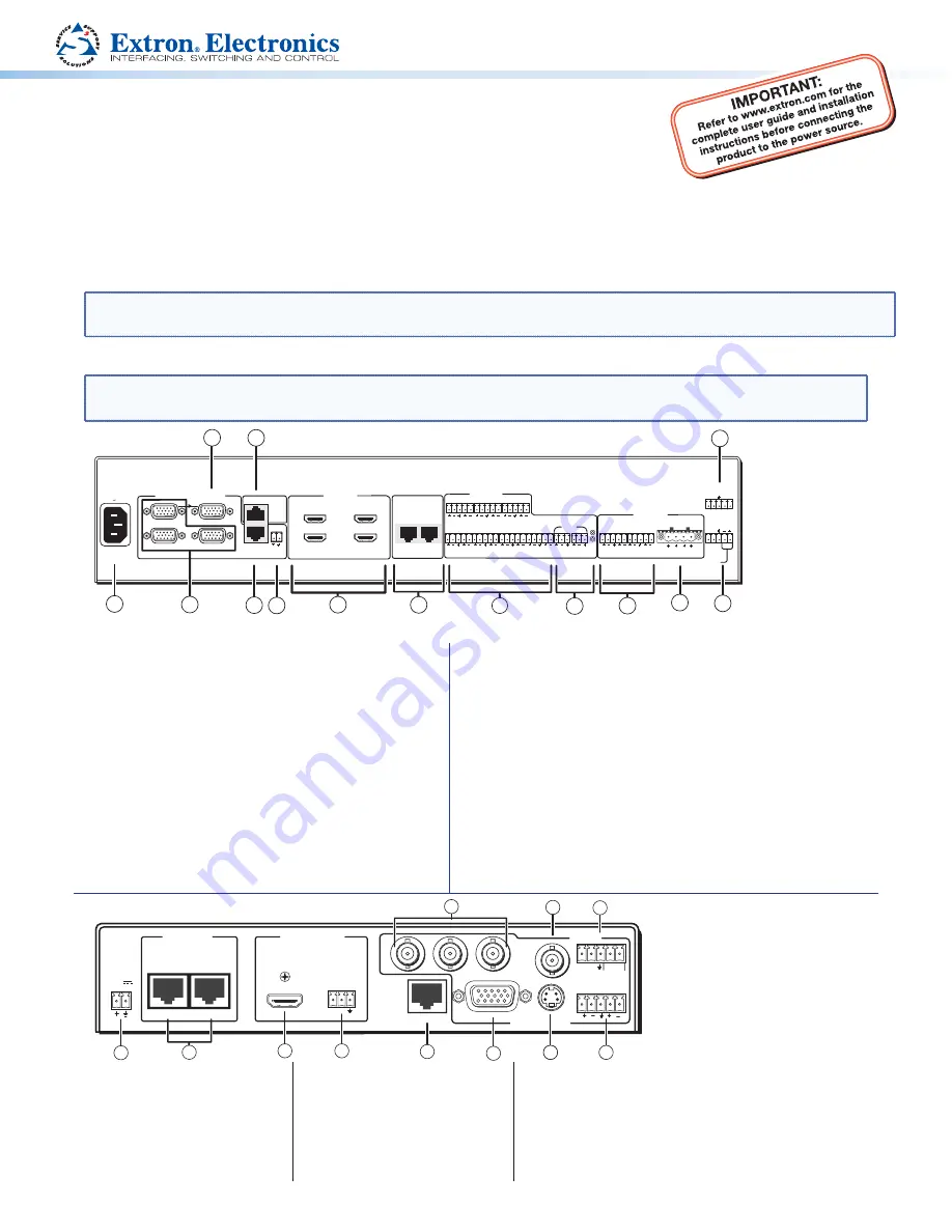 Extron electronics MLS 608 D Скачать руководство пользователя страница 1