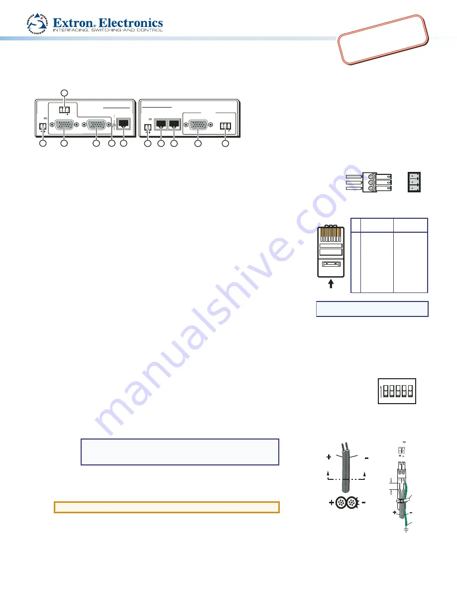 Extron electronics MTP 15HD RS Series Скачать руководство пользователя страница 1