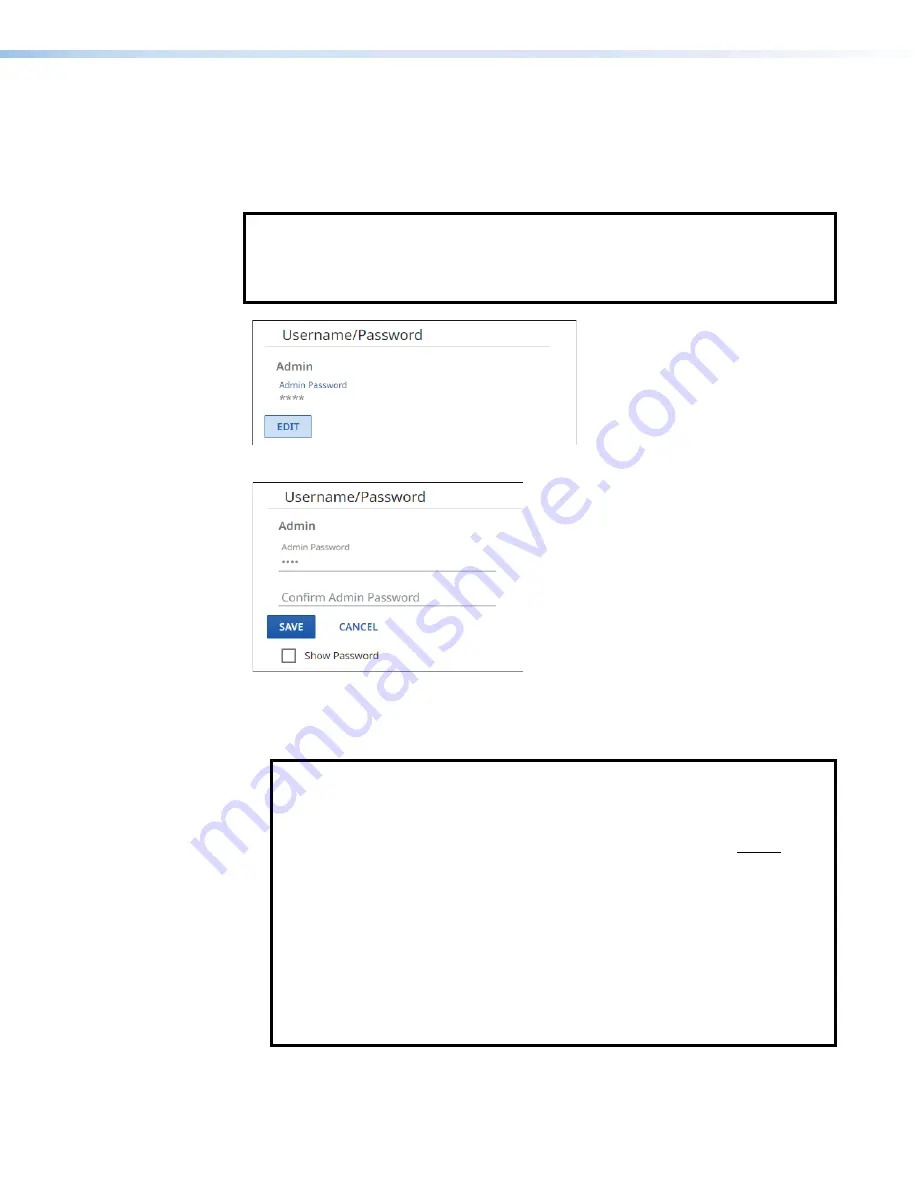 Extron electronics NAV E 101 DTP User Manual Download Page 58