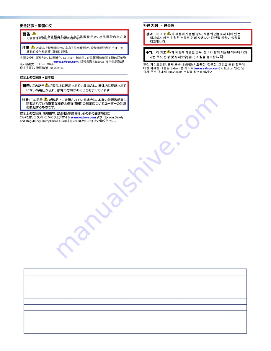 Extron electronics NAV E 101 User Manual Download Page 3