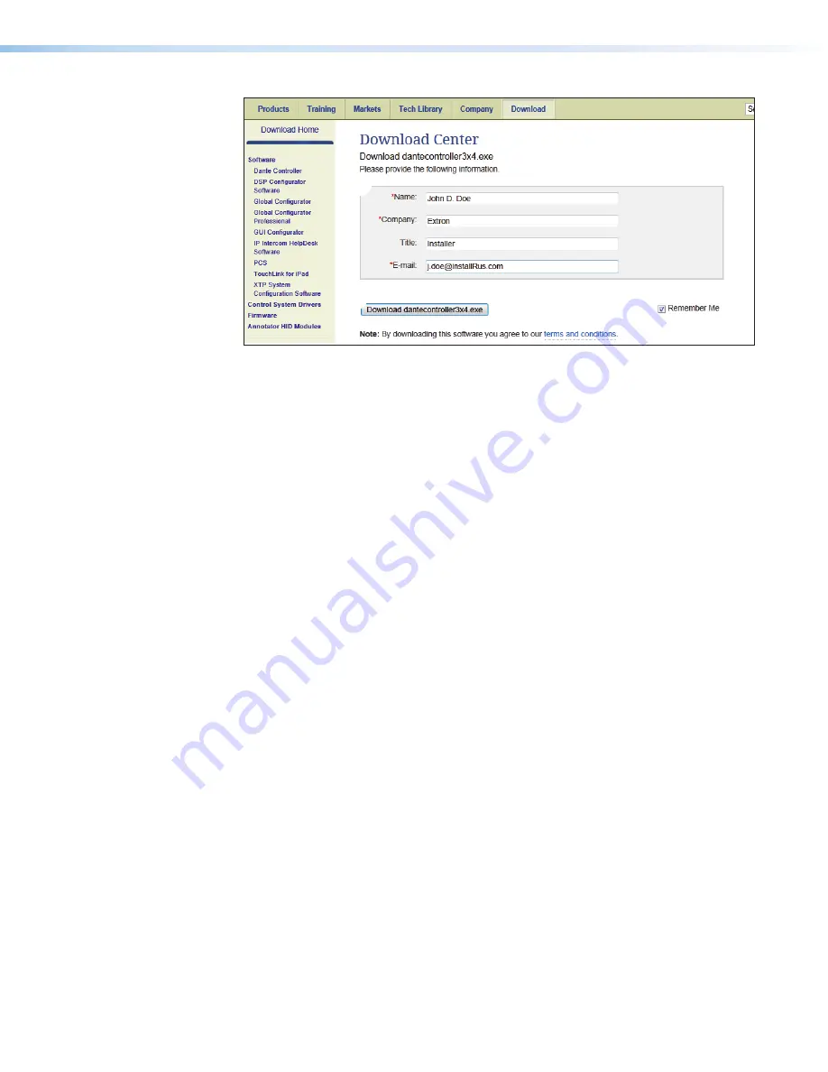 Extron electronics NetPA 1001-70V AT User Manual Download Page 18