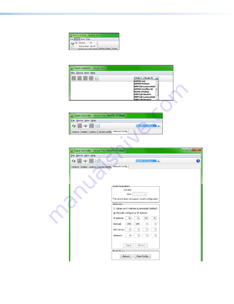 Extron electronics NetPA 1001-70V AT User Manual Download Page 32