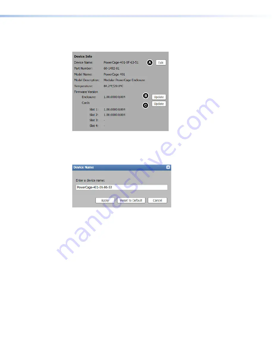 Extron electronics PowerCage 401 User Manual Download Page 48