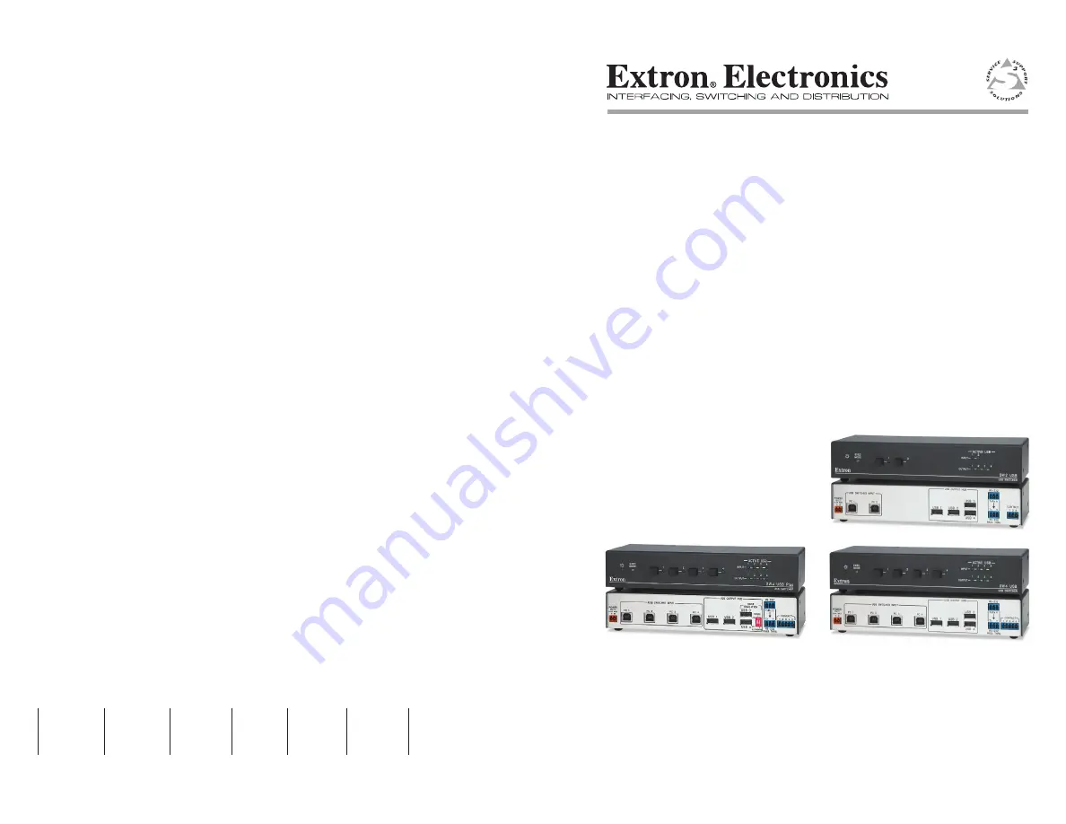 Extron electronics RSB 126 Скачать руководство пользователя страница 1