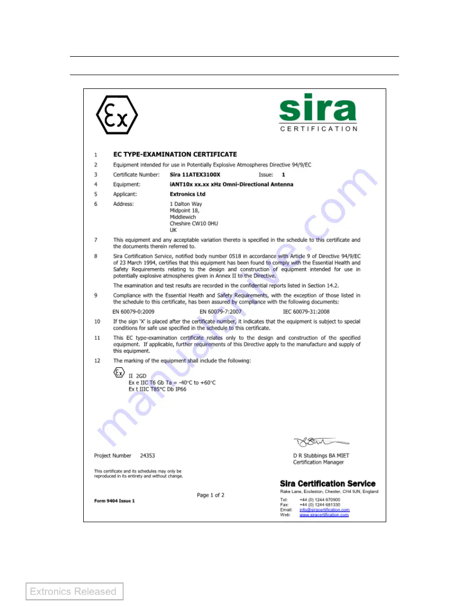 extronics iANT100 Operating Manual Download Page 27