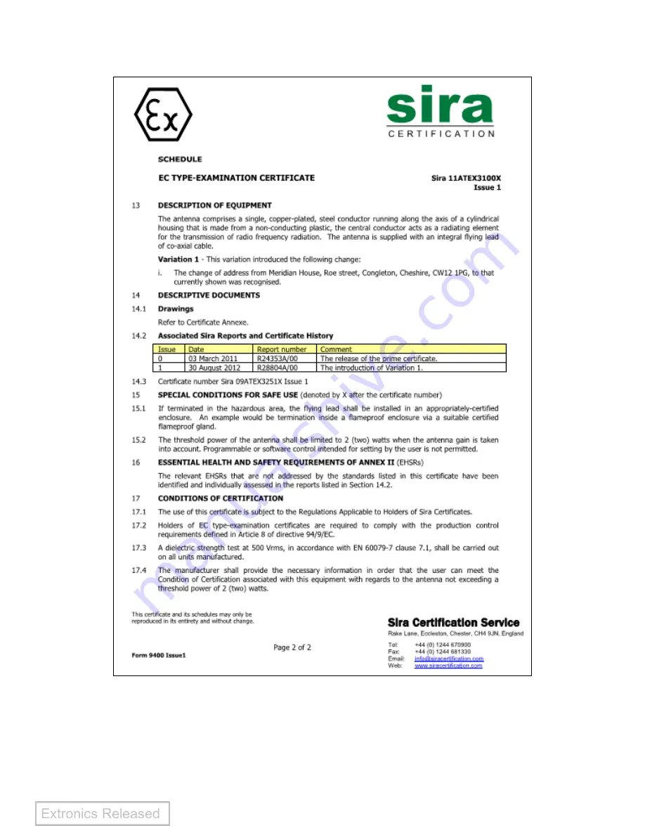 extronics iANT100 Operating Manual Download Page 28