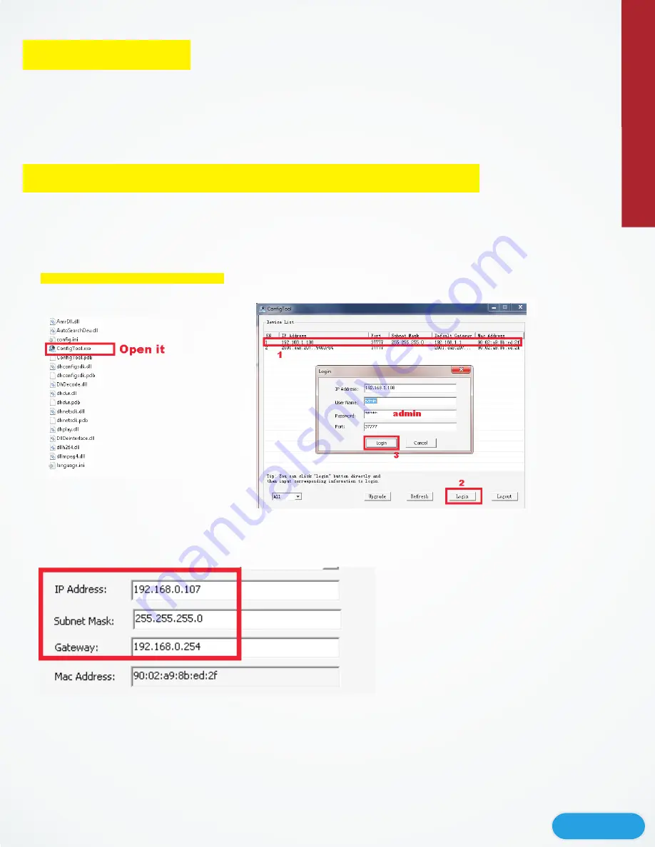 Eyeonet CAM-IP-9 series Quick Manual Download Page 8