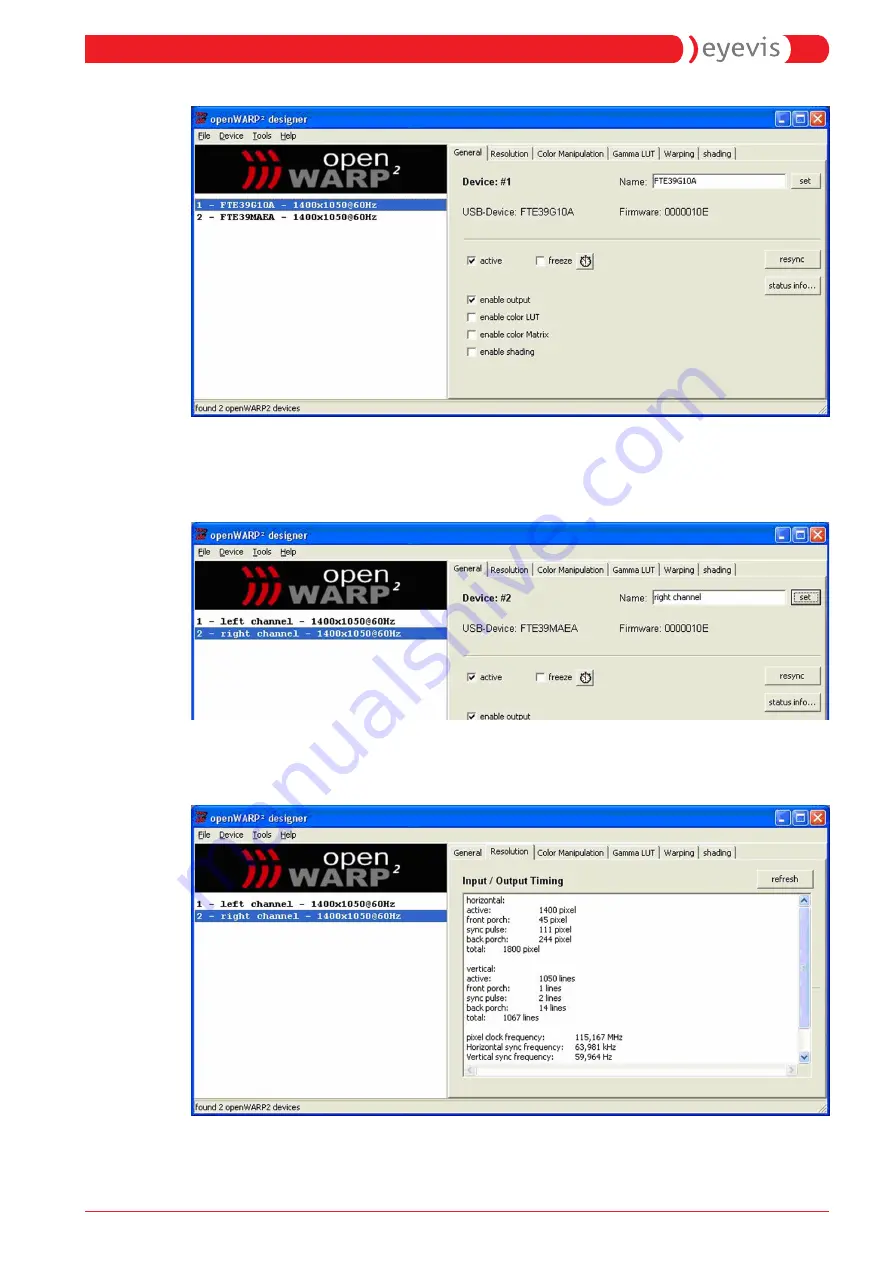 Eyevis openWARP2 User Manual Download Page 17