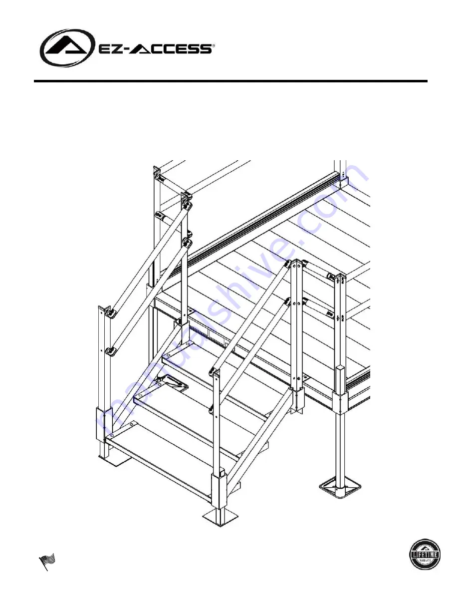 EZ-ACCESS Pathway Stair System Assembly Manual Download Page 1