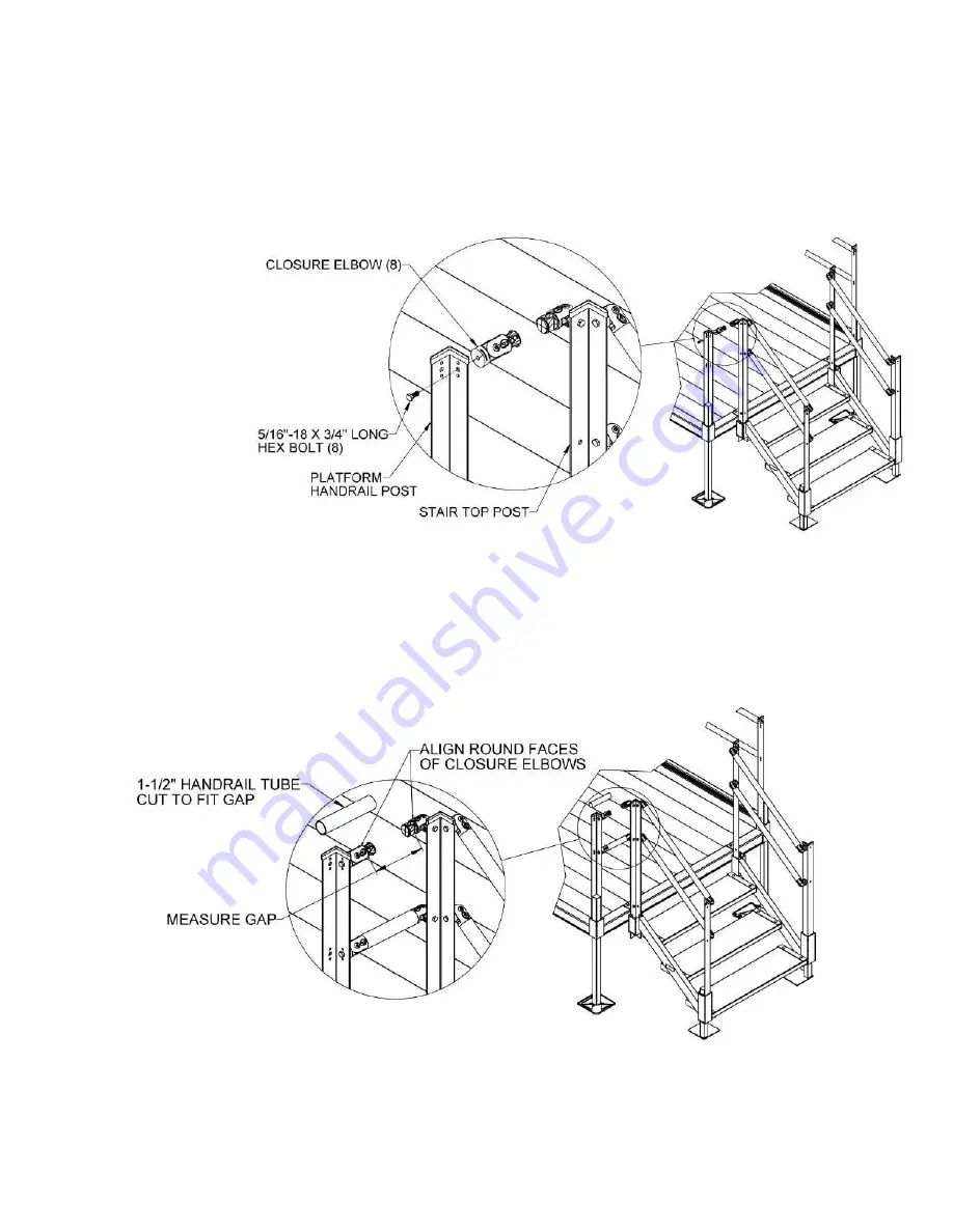 EZ-ACCESS Pathway Stair System Assembly Manual Download Page 13