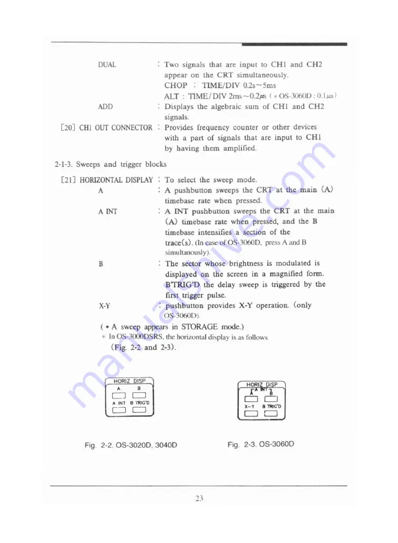 EZ Digital OS-3020D Operation Manual Download Page 23