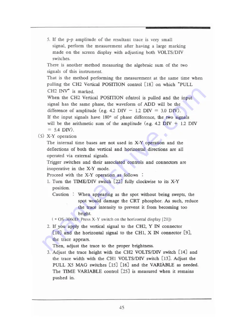 EZ Digital OS-3020D Operation Manual Download Page 45