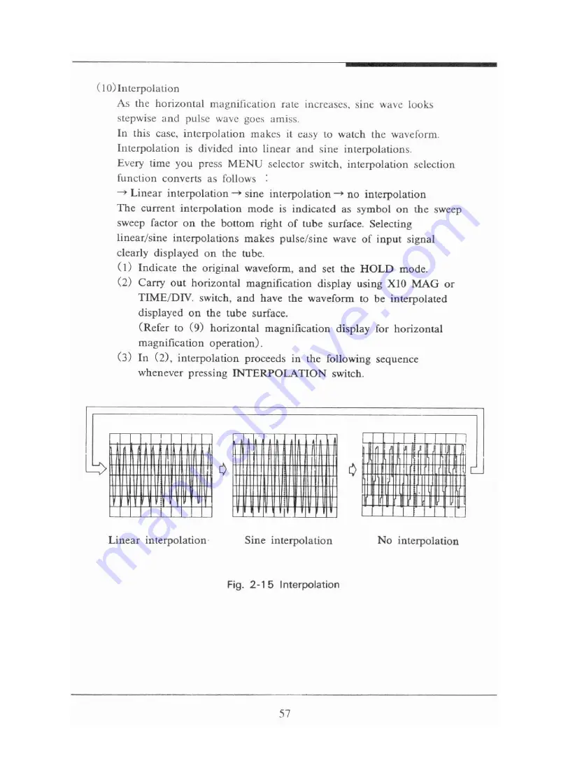 EZ Digital OS-3020D Operation Manual Download Page 57