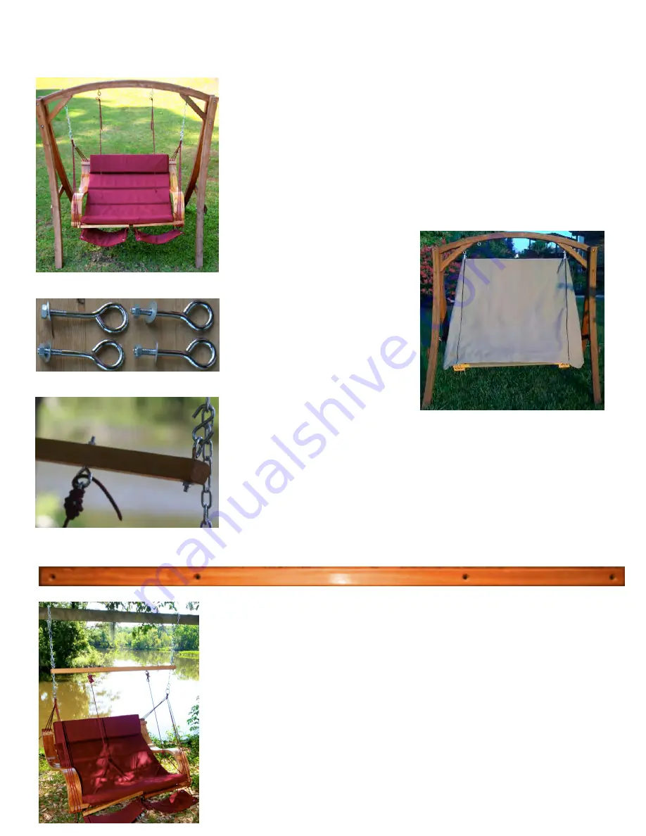 EZ Hang Chairs Loveseat Spreader Bar Instructions Download Page 1