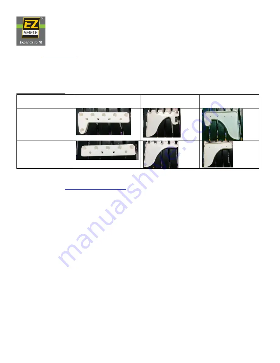 EZ Shelf Suggested Shelf Manual Download Page 1