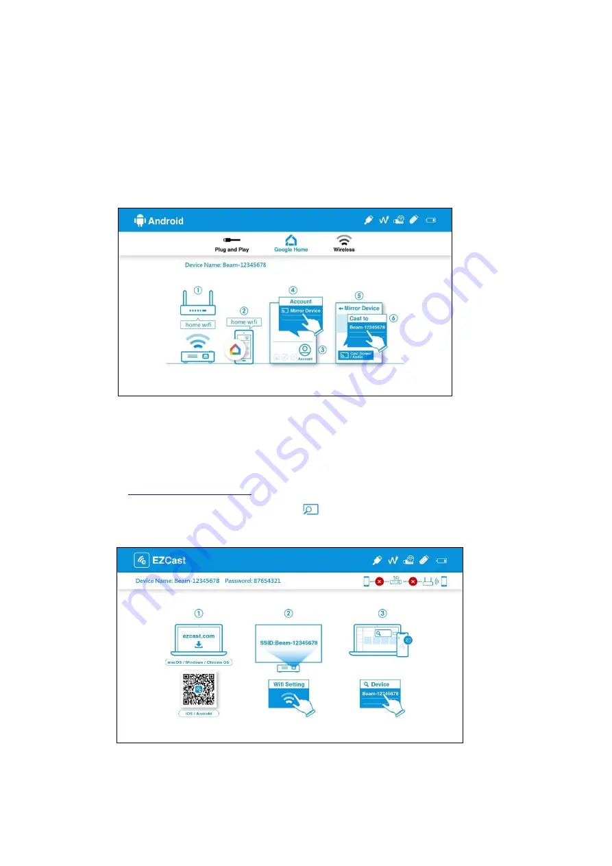 EZCast Beam V2 Quick Manual Download Page 10