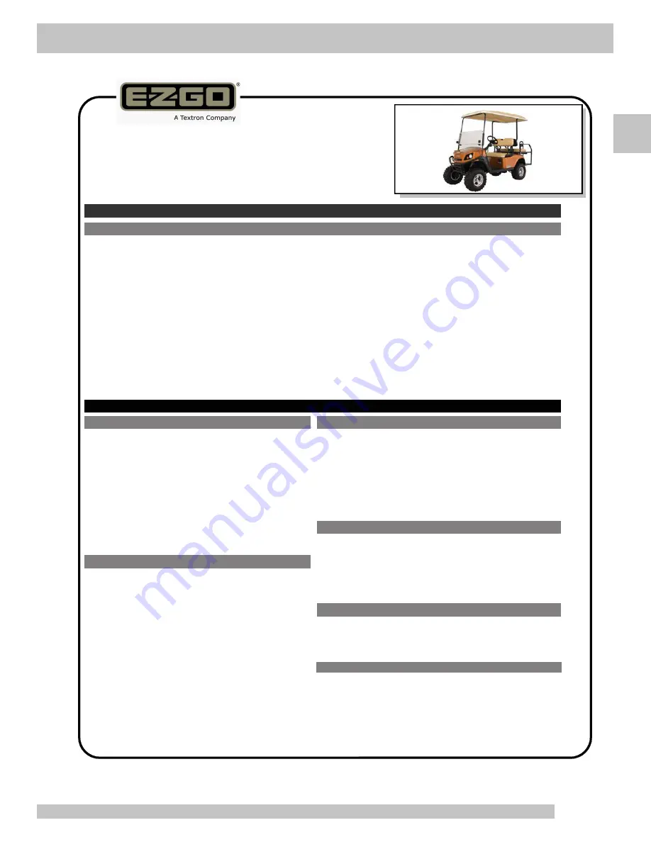 Ezgo 622014 Owner'S Manual Download Page 21