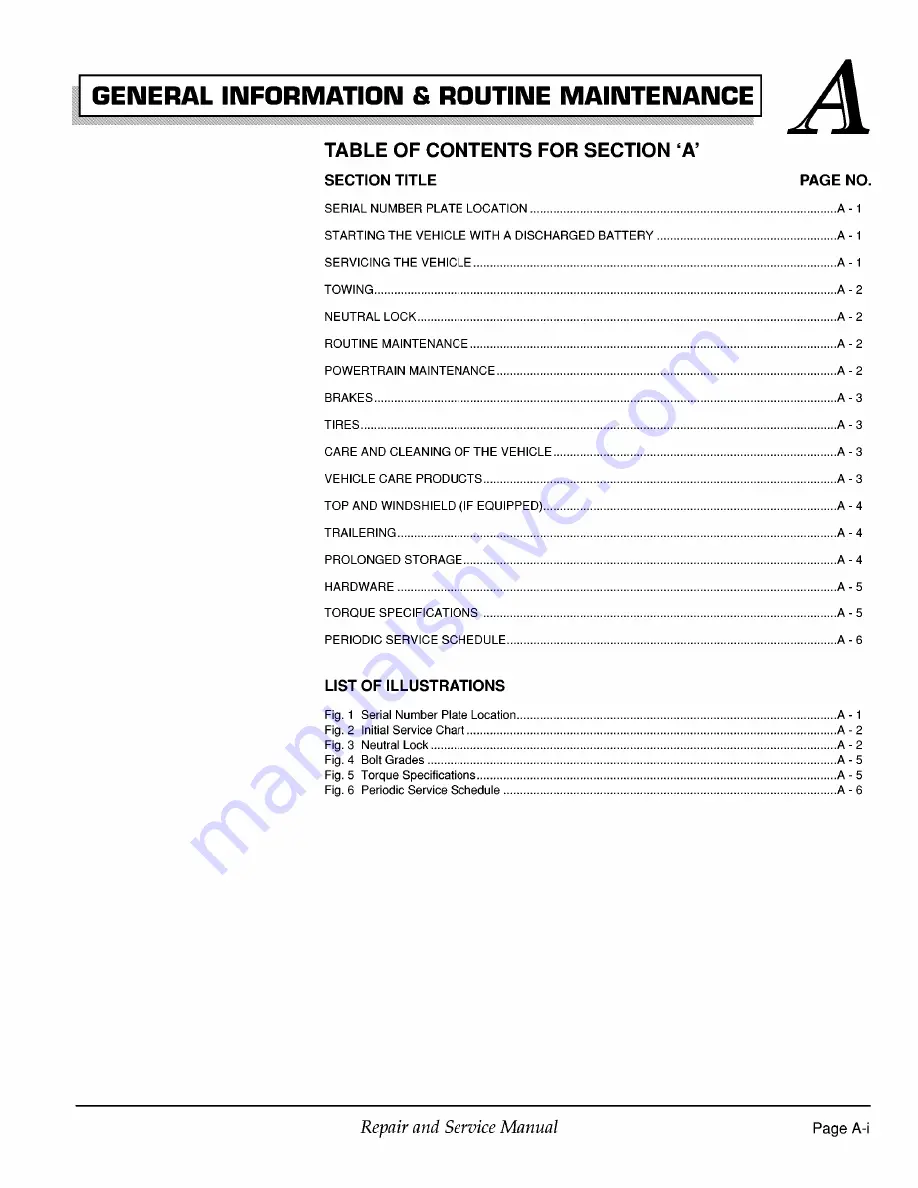 Ezgo WorkHorse ST 480 Technician'S Repair And Service Manual Download Page 11