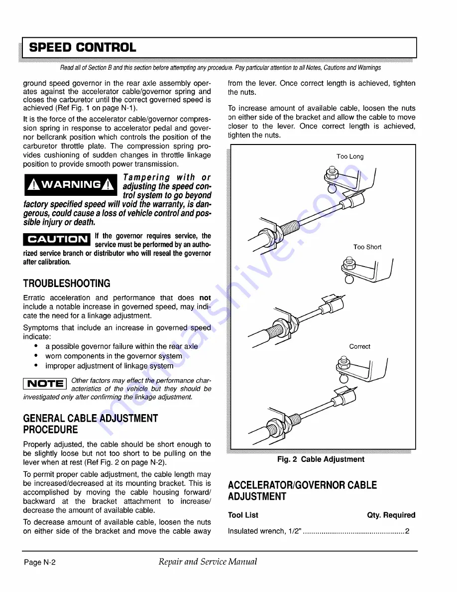 Ezgo WorkHorse ST 480 Technician'S Repair And Service Manual Download Page 130