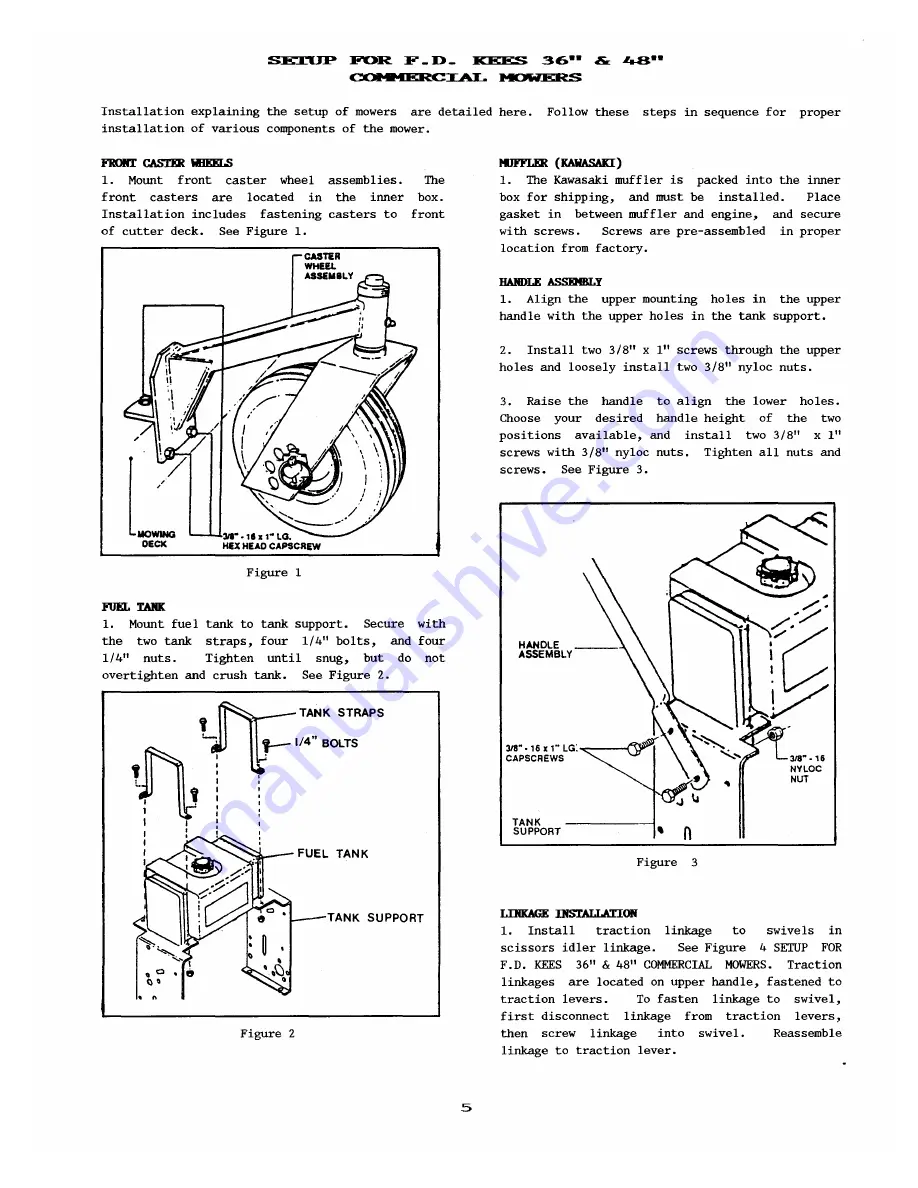 F.D. Kees MKW36121 Operator Instruction And Safety Manual Download Page 5