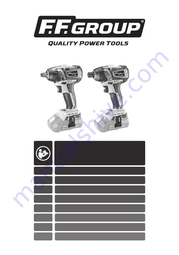 F.F. Group CIW/300-BL 20V PLUS Скачать руководство пользователя страница 1