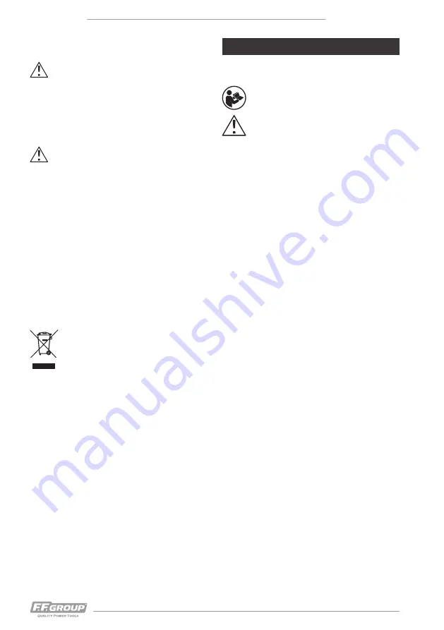 F.F. Group ELM 32 Original Instructions Manual Download Page 18