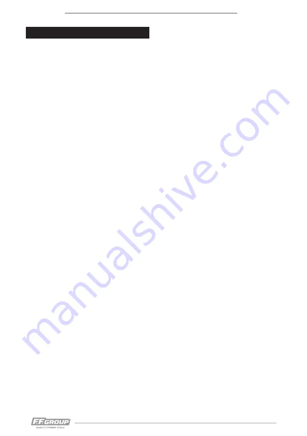 F.F. Group GHB 223 PLUS Original Instructions Manual Download Page 8