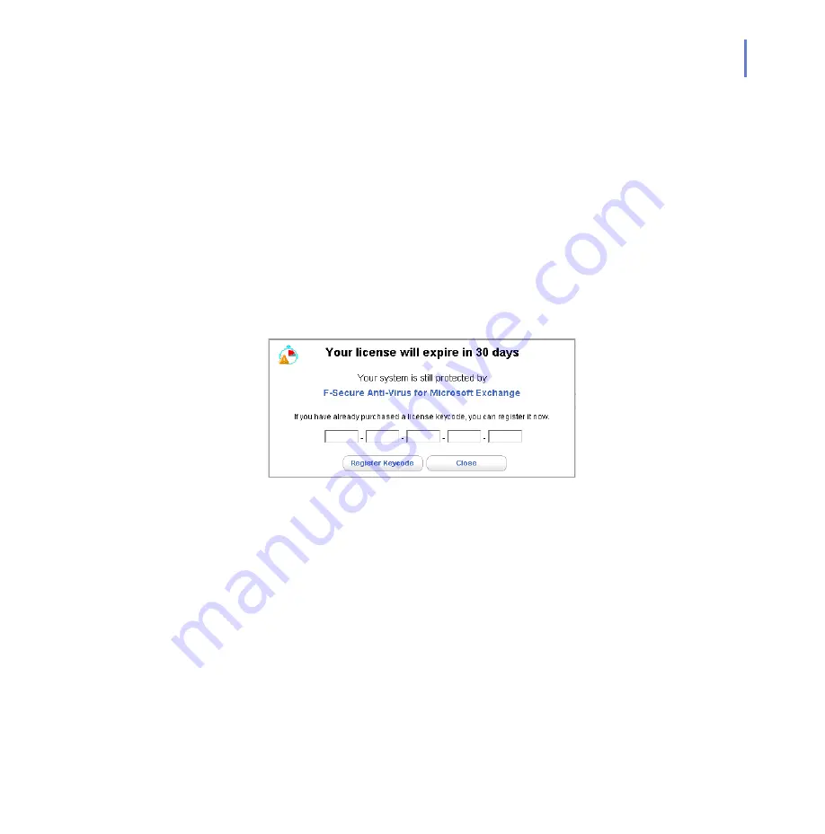 F-SECURE ANTI-VIRUS FOR MICROSOFT EXCHANGE 8.00 - Administrator'S Manual Download Page 65