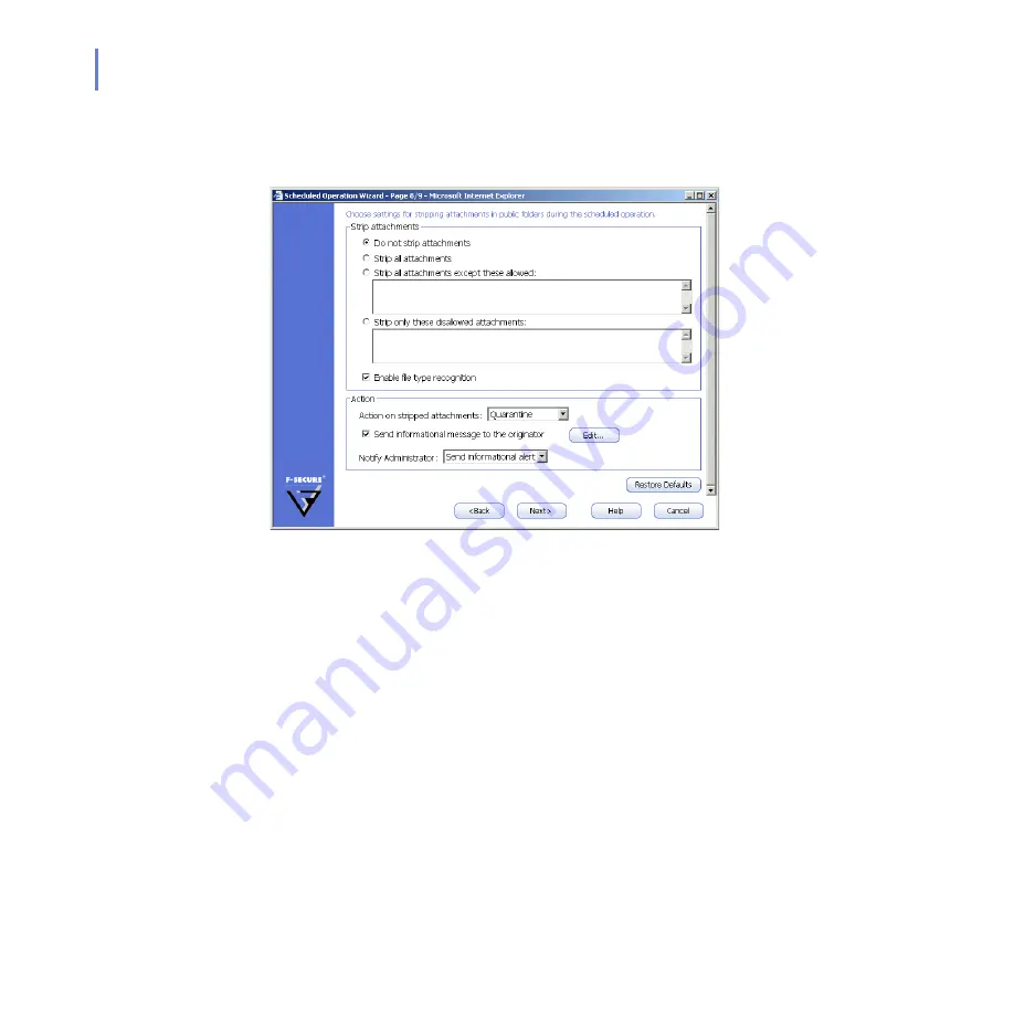 F-SECURE ANTI-VIRUS - FOR MICROSOFT EXCHANGE Administrator'S Manual Download Page 64