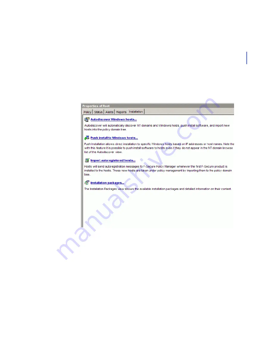 F-SECURE POLICY MANAGER 8.0 Administrator'S Manual Download Page 105