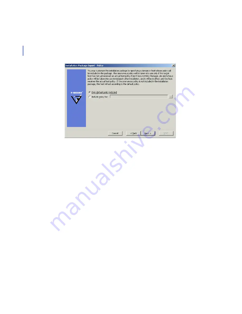 F-SECURE POLICY MANAGER 8.0 Administrator'S Manual Download Page 118