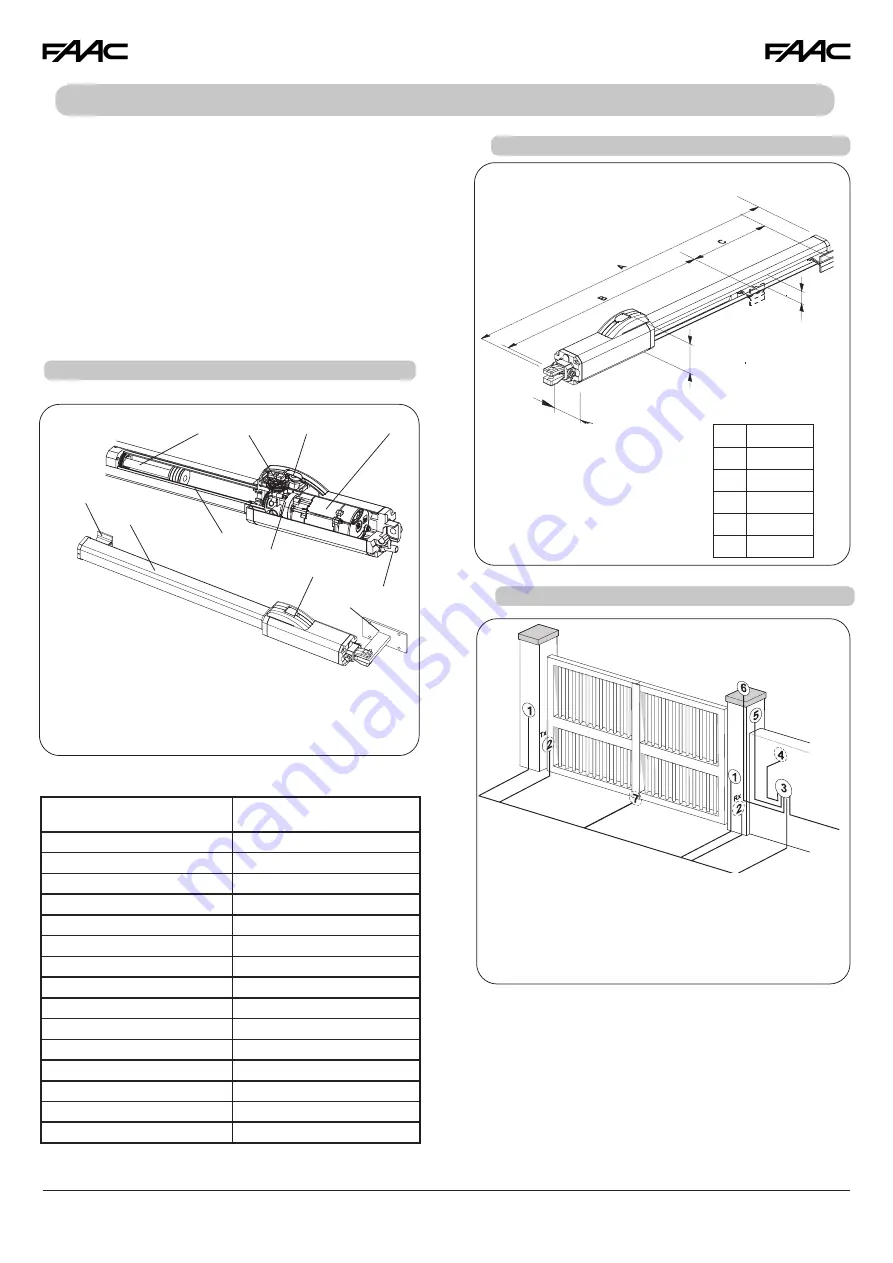 FAAC 422 Standard Manual Download Page 6