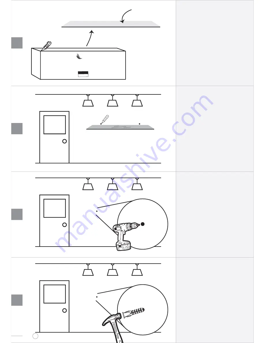 FAB GLASS AND MIRROR Rectangle Shelf Installation Manual Download Page 3