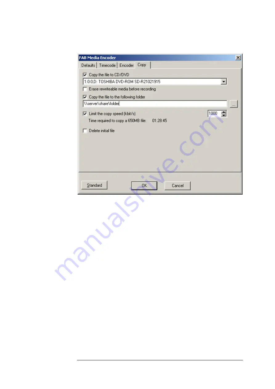 FAB Media Encoder User Manual Download Page 24