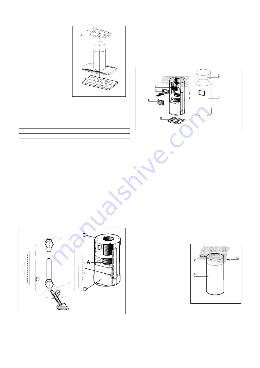 Faber Axia Isola Island Mount Canopy Rangehood Скачать руководство пользователя страница 7