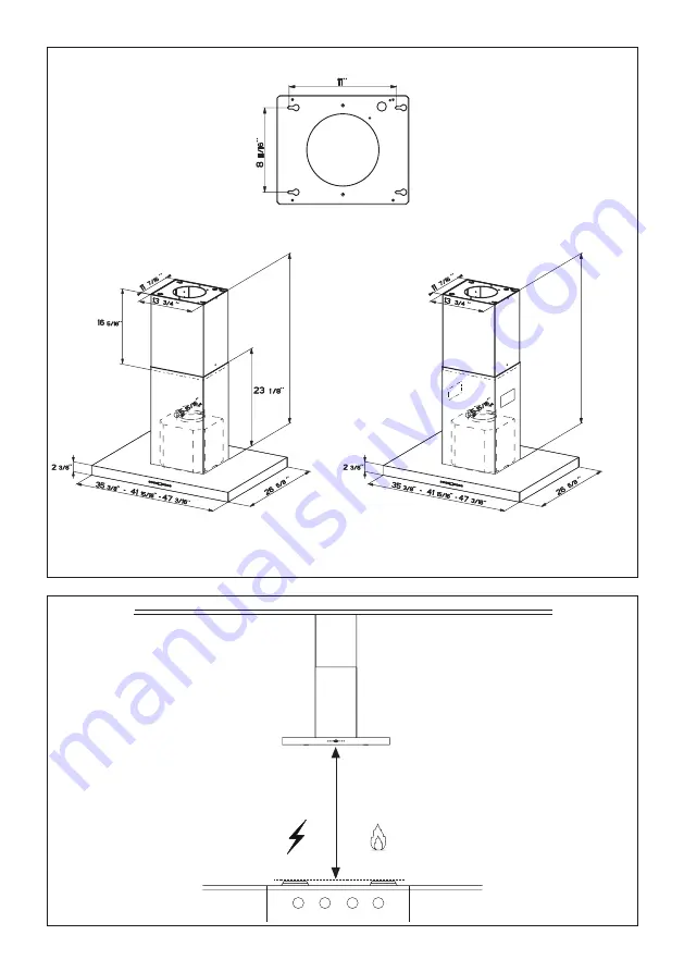 Faber BELAIS48SS600 Installation Instructions; Use And Care Information Download Page 5