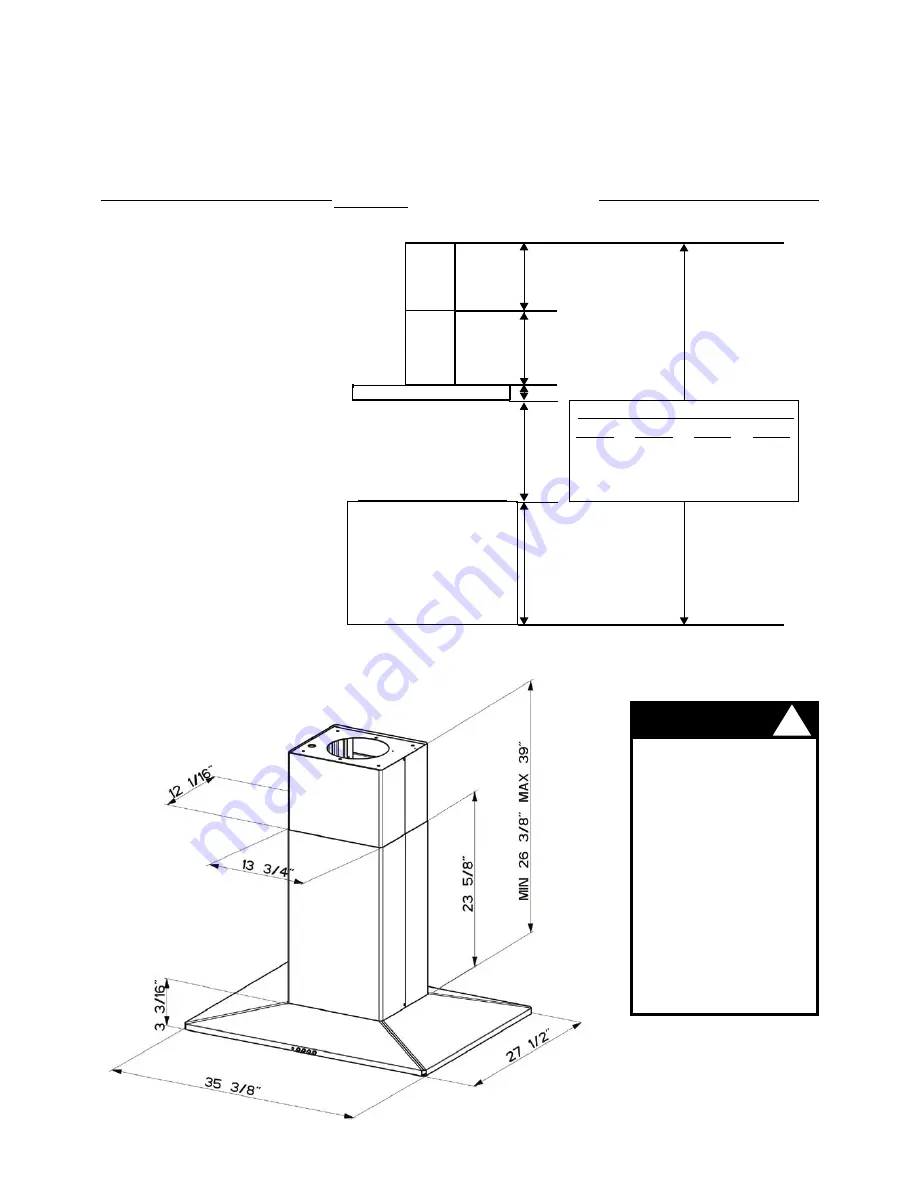 Faber Diamante Isola Installation Instructions Manual Download Page 5