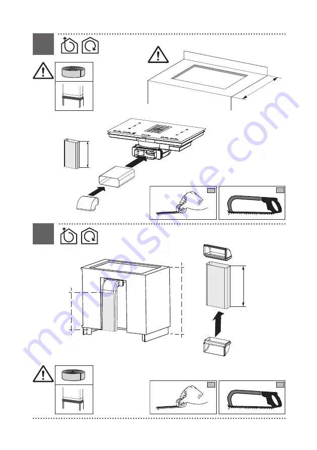 Faber GALILEO BK GLASS NG A830 Installation Manual Download Page 11