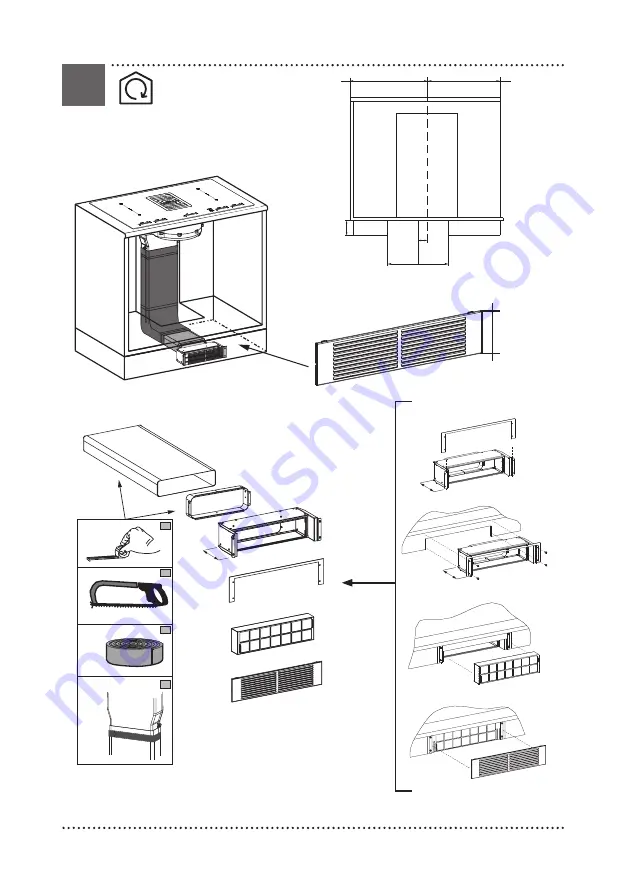 Faber GALILEO BK GLASS NG A830 Installation Manual Download Page 19